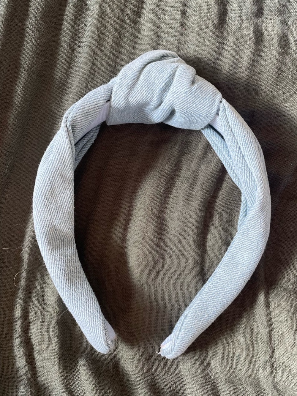 Denim Knot Wide Headband